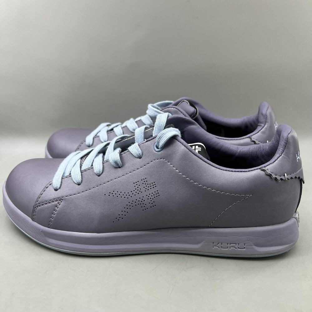 KURU Roam Classic Court Shoes Women Size 10.5 Purple Leather Comfort Sneakers - Picture 3 of 8